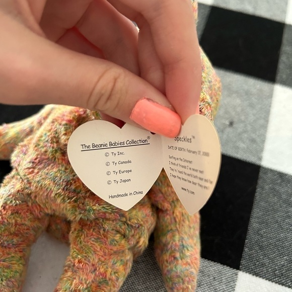 TY beanie baby, 2000 speckle the bear - Picture 4 of 13